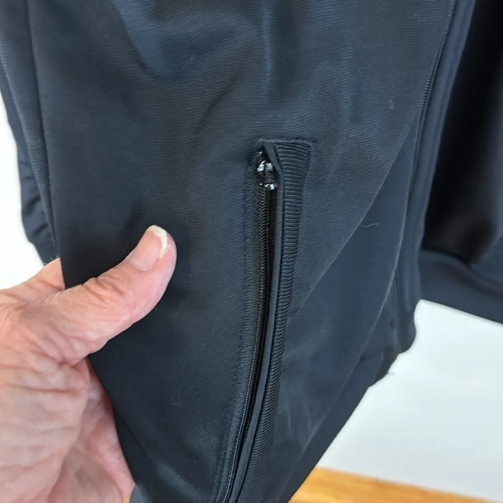 Adidas Black Full Zip Athletic Track Jacket XL Youth
